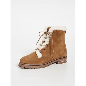 Madewell Levi Clair Lace-up Brown Suede boots